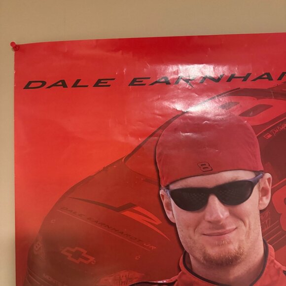 2002 Dale Earnhardt Jr. NASCAR Poster β Budweiser No. 8 β Time Factory β Vintage - Picture 2 of 5